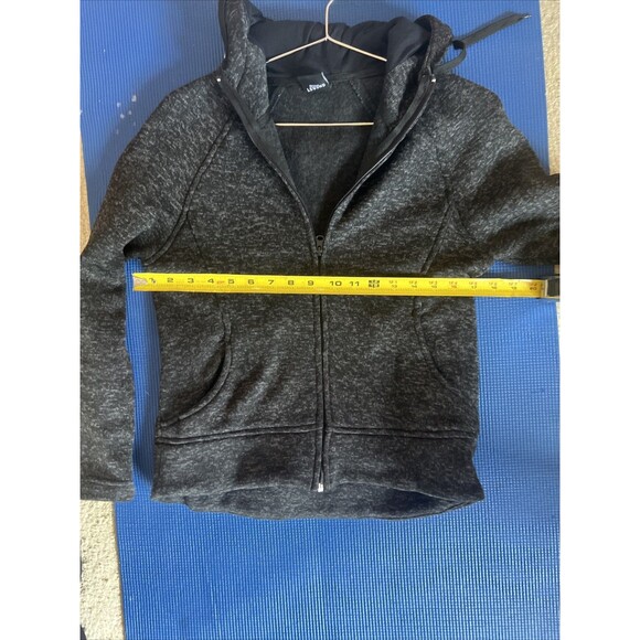 LEG3ND Full Zip Gray Fleece Hoodie with 2 Pockets | Women’s Size Small - Picture 5 of 9